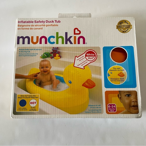 Munchkin Bath, Skin & Hair Munchkin Inflatable Safety Duck Tub